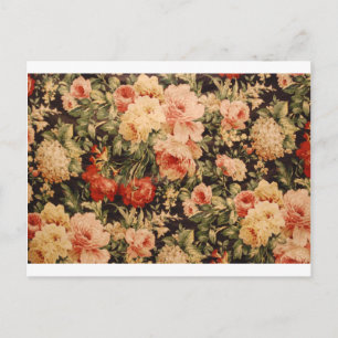 Vintage blommor ro struktur 900-talet stil vykort