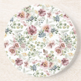 Vintage blommor sandsten underlägg