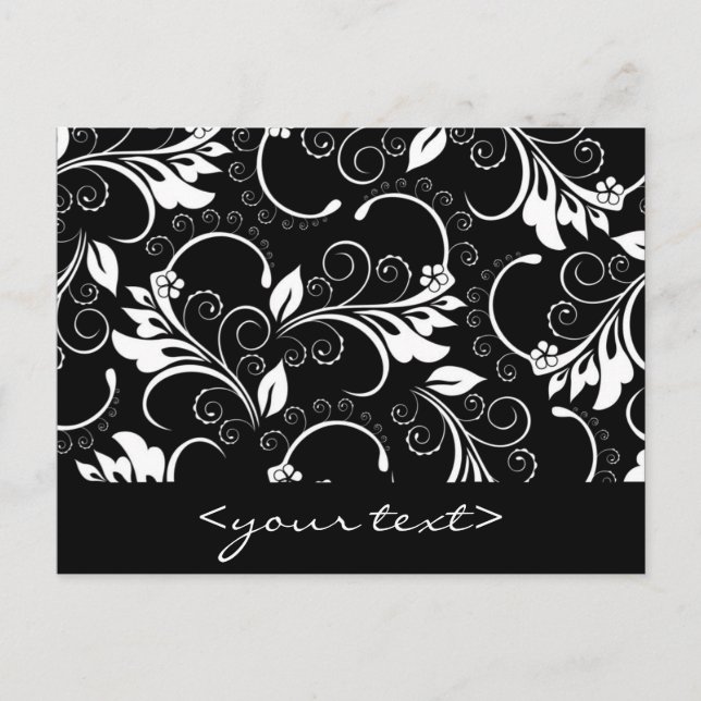 vintage blommor vykort (Framsida)