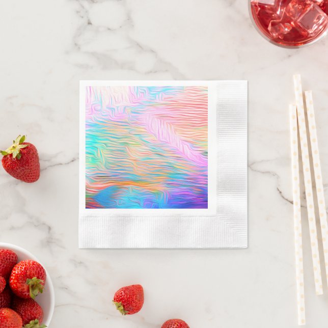 Vintage Blommotiv Natur – Romantiskt Östligt Mönst Pappersservett (Insitu)