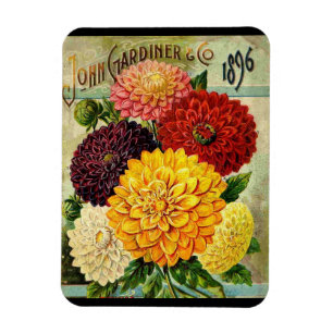 Vintage blomsädspaket - Flexi-magnet Magnet