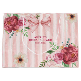 Vintage blomster coquette rosa rosett bröllopsdusc