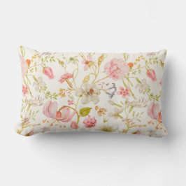 Vintage blomster mönster lumbarkudde