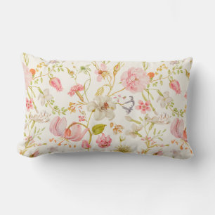 Vintage blomster mönster lumbarkudde