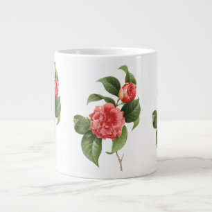 Vintage blomster, rosa kamelior av Redoute Jumbo Mugg