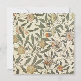 Vintage blomster William Morris frukt Art Nouveau Tack Kort