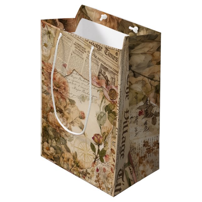 Vintage Blomsteraestetik för stuginteriör (Framsidan Vinklad)