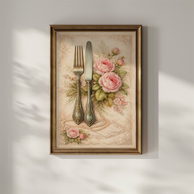 Vintage blomsterbestick poster (Skapare uppladdad)