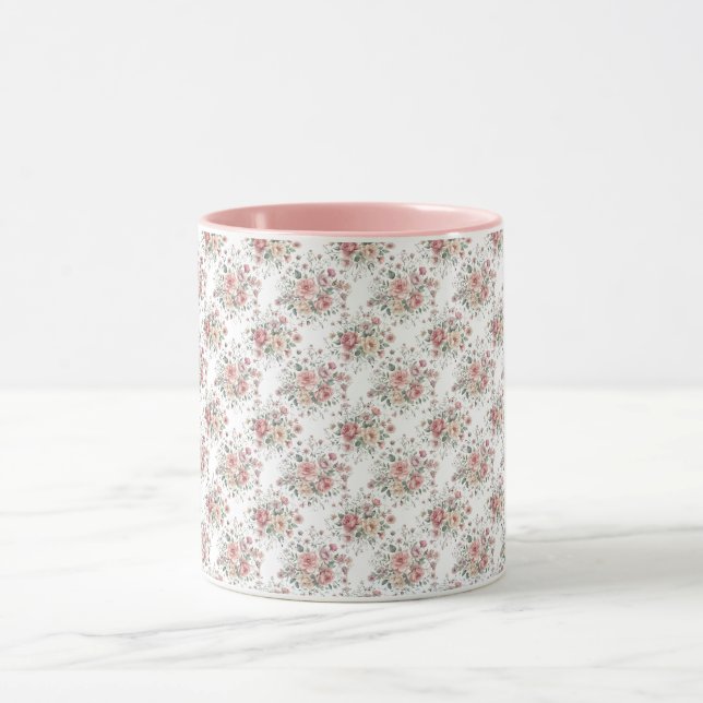 vintage blomsterbuketter mugg (Center)