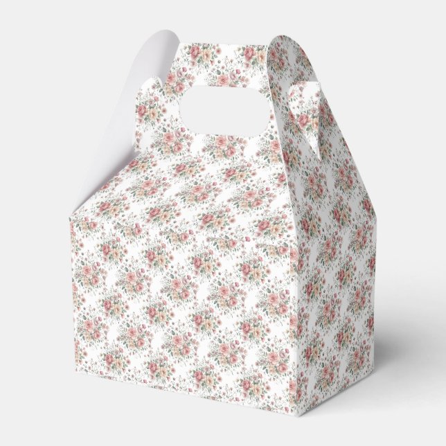 vintage blomsterbuketter presentaskar (Framsidan Sidan)
