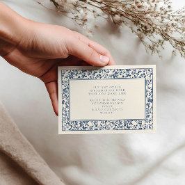 Vintage blomsterdekor i delfts stil - detaljerna b tilläggskort