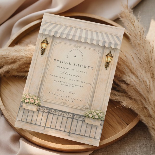 Vintage blomsterinspirerad bröllopsfest i innergår inbjudningar (Skapare uppladdad)