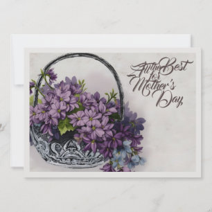 Vintage blomsterkorg – Mors dag-blomning