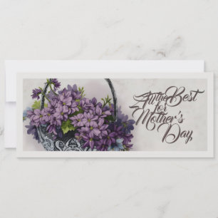 Vintage blomsterkorg – Mors dag-blomning