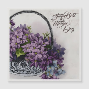 Vintage blomsterkorg – Morsdagsblomning