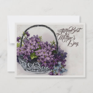 Vintage blomsterkorg – Morsdagsblomning