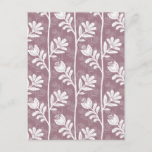 Vintage blomsterros mauve botanisk silhuett