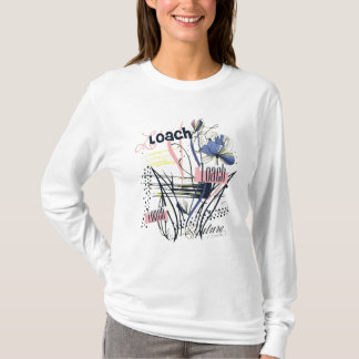 Vintage Bloom Abstrakt Trädgård Blommig Kaos Wild  T Shirt