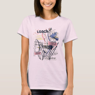 Vintage Bloom Abstrakt Trädgårds Blommig Kaos Vild T Shirt