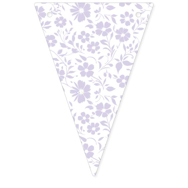 Vintage Bloom Dusty Lavender - Neutral Vimplar (Första flaggan)