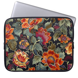 Vintage Bloom Elegance Computer Sleeve