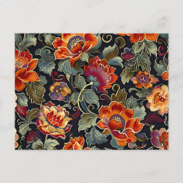 Vintage Bloom Elegance Hälsning vykort