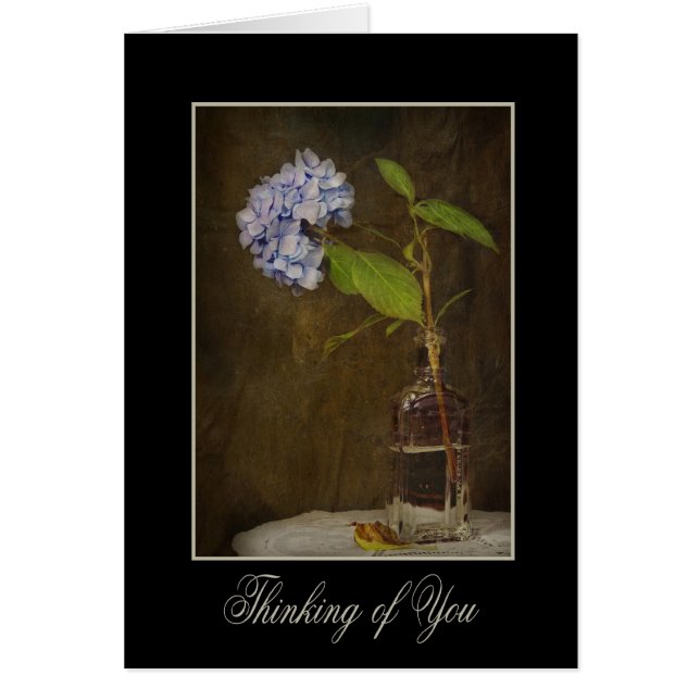 Vintage Bloom Hälsningskort (Framsidan)