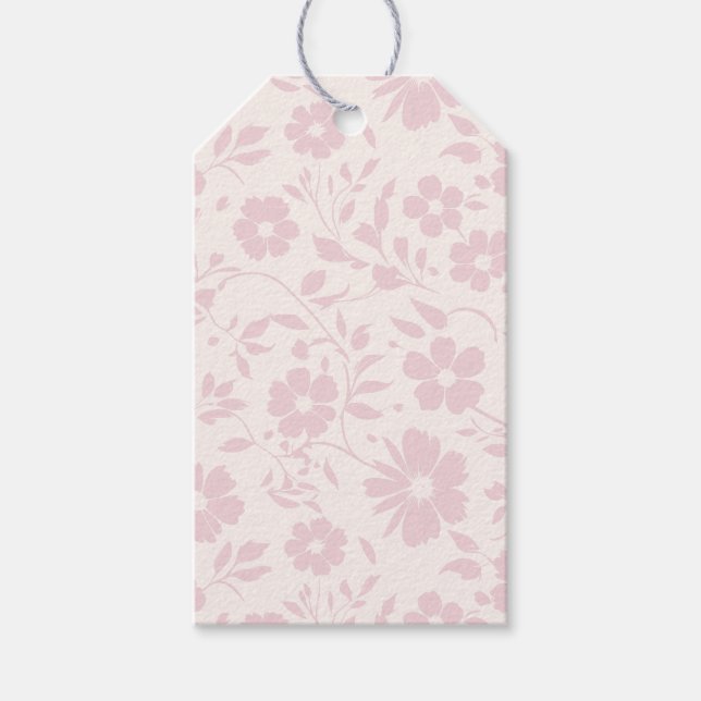 Vintage Bloom Rosé - Neutral Presentetikett (Framsidan)