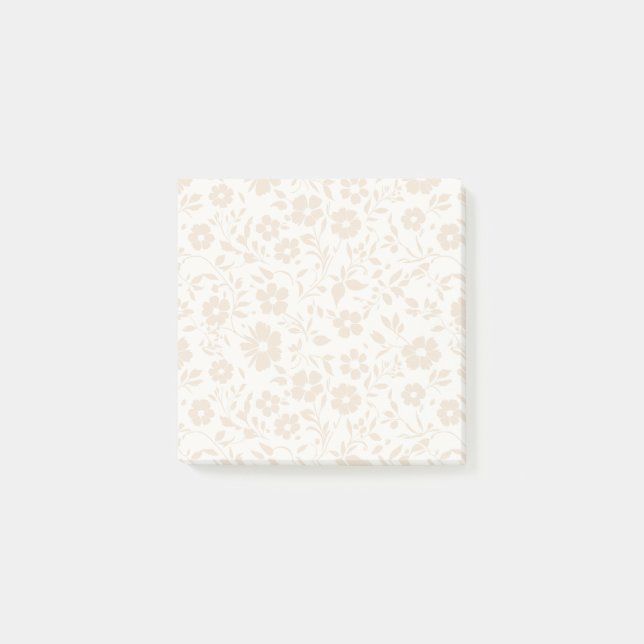 Vintage Bloom Soft Linen - Neutral Post-it Block (Framsida)