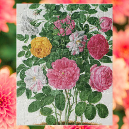 Vintage Blooming Flowers, Vår Garden Ro Pussel