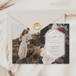 Vintage Blooms Blommig Foto  Spara Datumet