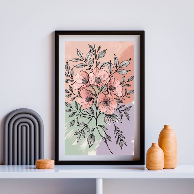 Vintage Blossom Bouquet Poster (Skapare uppladdad)
