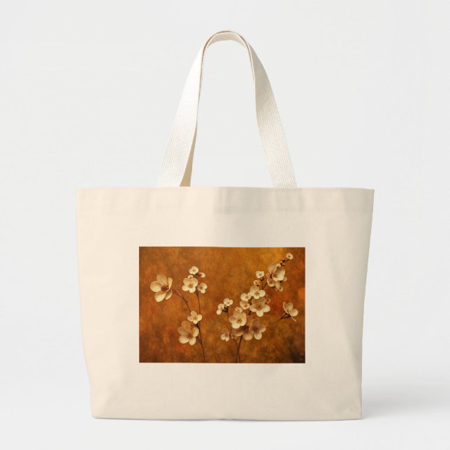 Vintage Blossom-Tasche Jumbo Tygkasse (Framsidan)