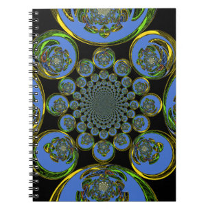 Vintage Blue Anteckningsbok Med Spiral