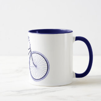 Vintage Blue Bike Mugg