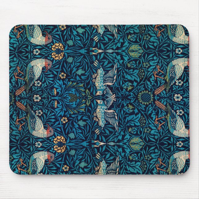 Vintage Blue Bird av William Morris Musmatta (Framsidan)