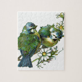 Vintage Blue Birds Pussel