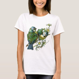 Vintage Blue Birds T Shirt