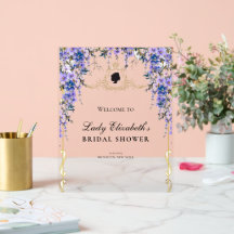 Vintage Blue Blommigts Bridgerton Möhippa