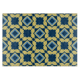 Vintage Blue & Cream Geometric Clearboard