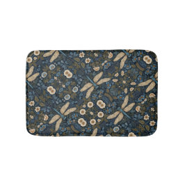 Vintage blue Dragonfly Badrumsmatta