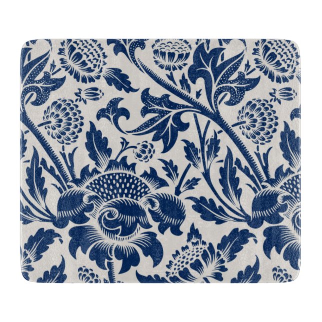 Vintage Blue Flower Mönster (Framsidan)