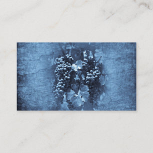 Vintage Blue Graps Plaster Visitkort