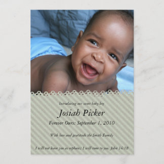 Vintage Blue Grått Inbjudningar