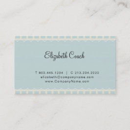 Vintage Blue Grått Visitkort