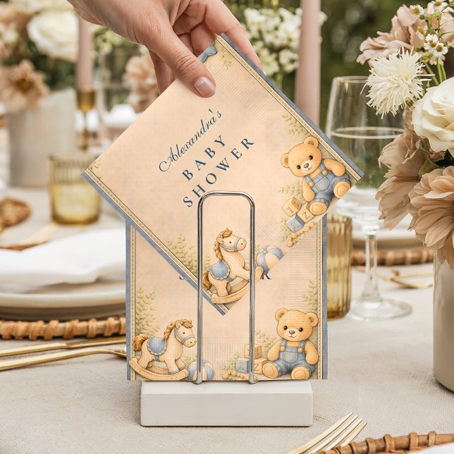 Vintage Blue Jeans Classic Baby Shower Pappersservett (Skapare uppladdad)