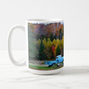 Vintage Blue Lastbil Kaffemugg