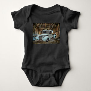 Vintage Blue Lastbil Rustic Barn T Shirt