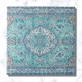 Vintage Blue Matta Mönster Kakelplatta