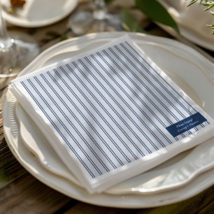 Vintage Blue Napkins for Wedding Reception Pappersservett